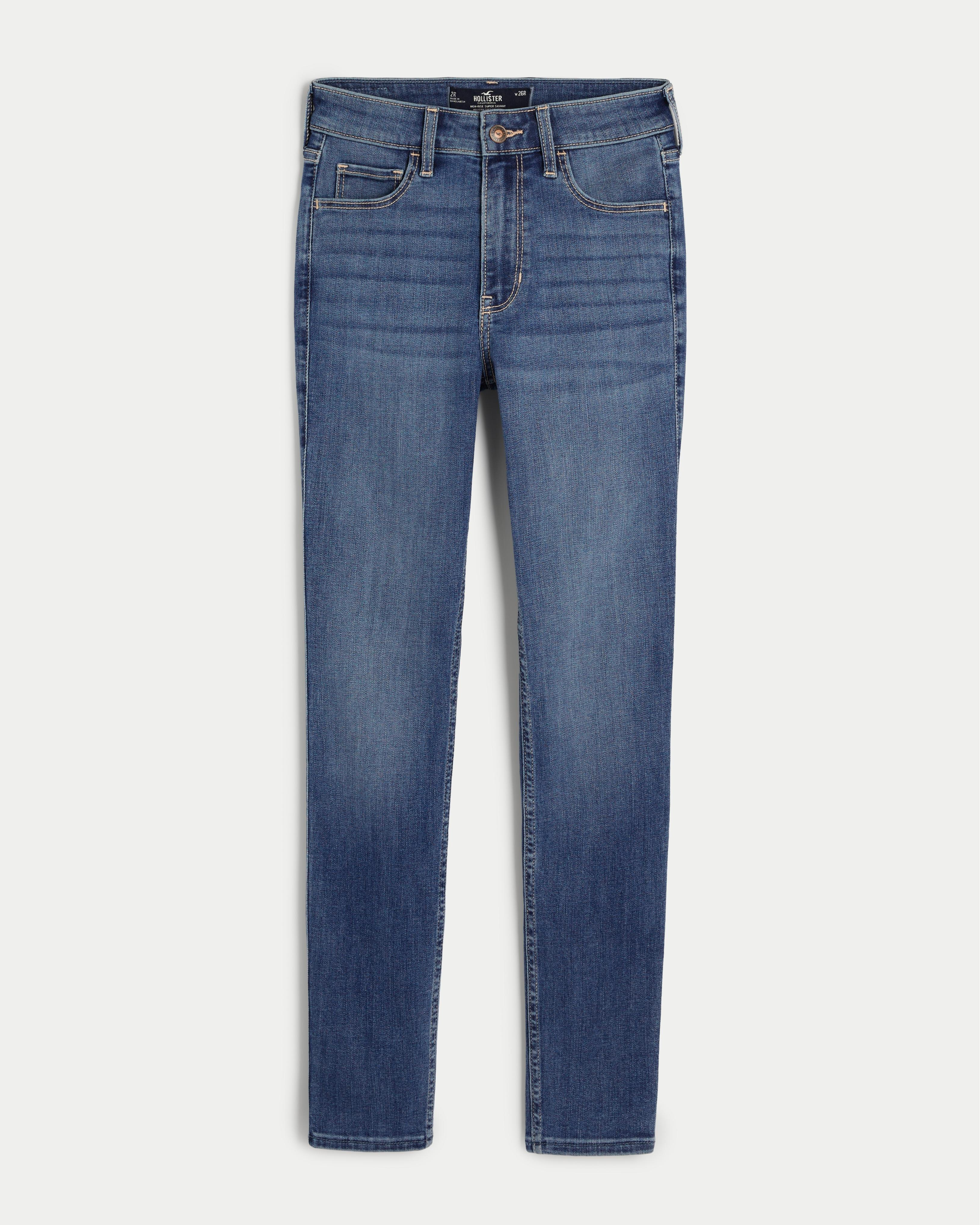 High-Rise Medium Wash Super Skinny Jeans Product Image