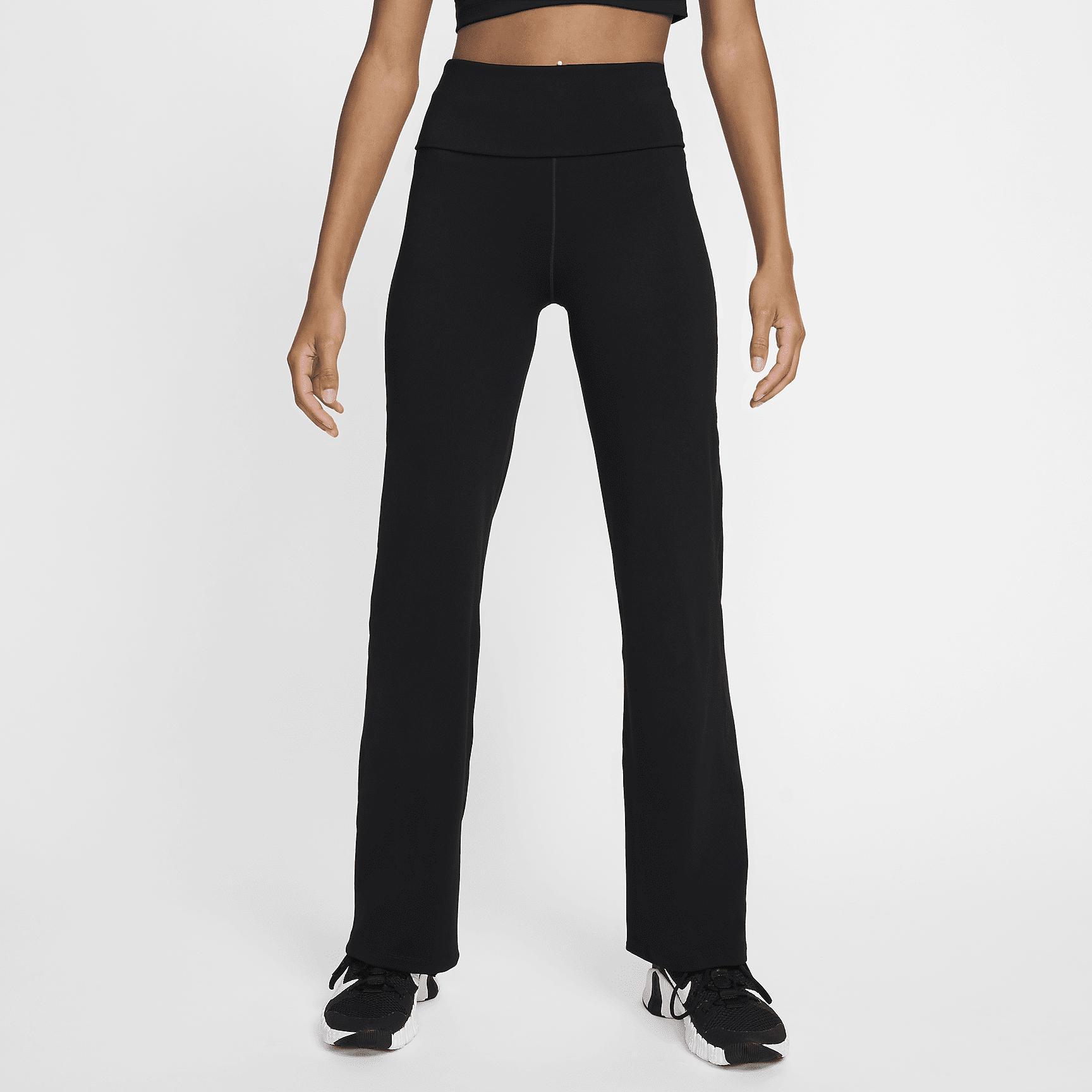 Nike Womens One Dri-FIT High-Waisted Fold-Over Pants | FV7848-010 Product Image