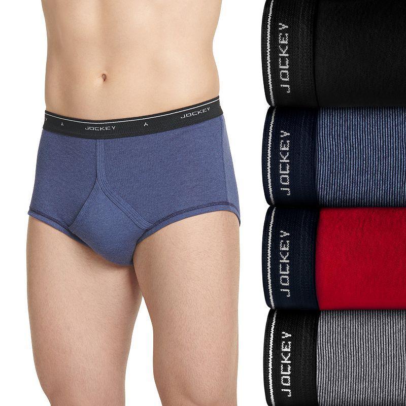 Mens Jockey 4-pack Classic Knit Full-Rise Briefs Product Image