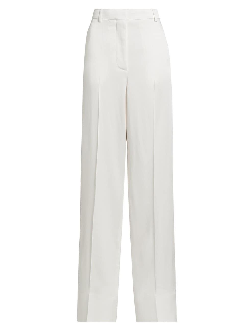 Womens Loose Crease-Front Trousers Product Image
