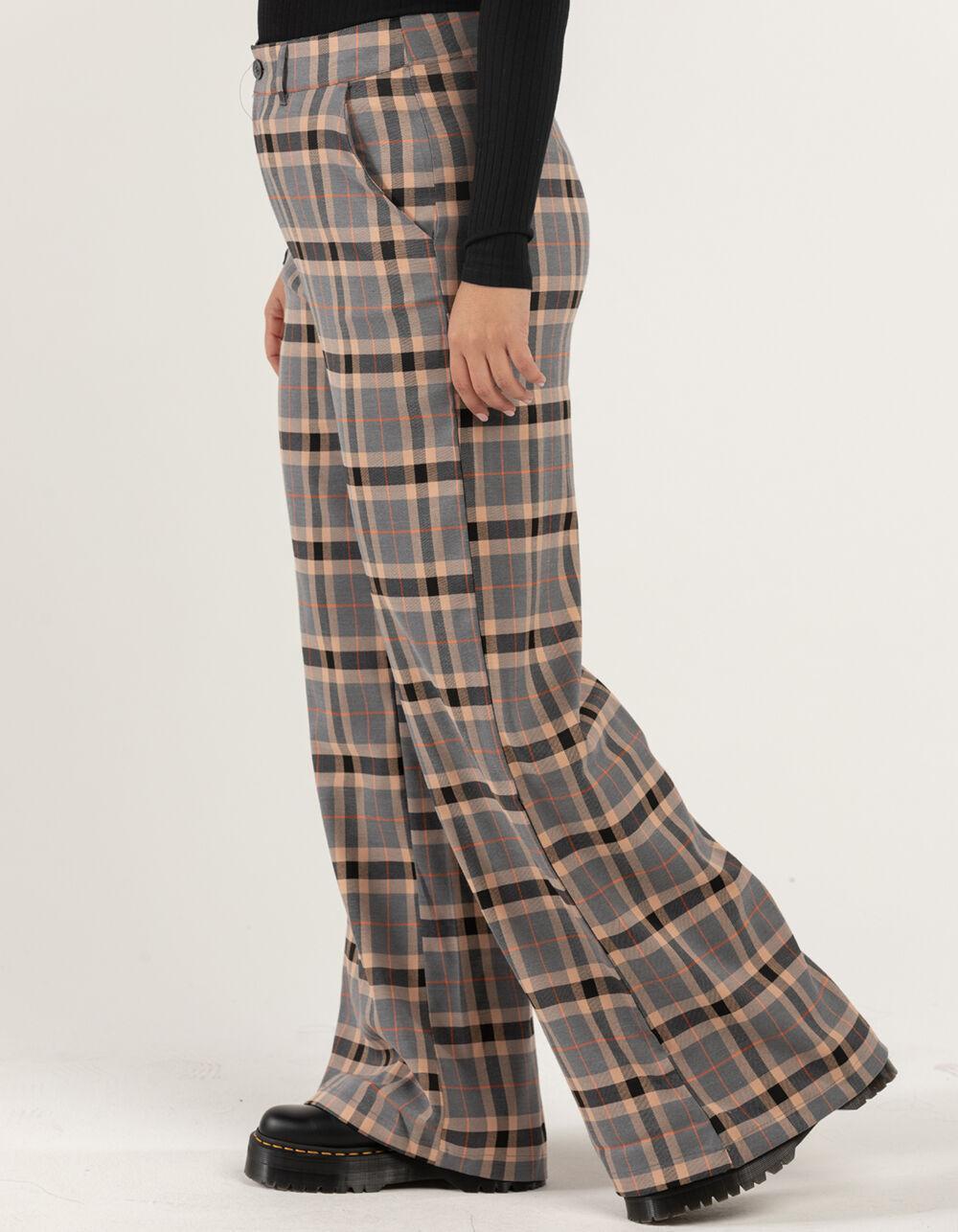 RSQ Womens Wide Leg Plaid Pants Product Image