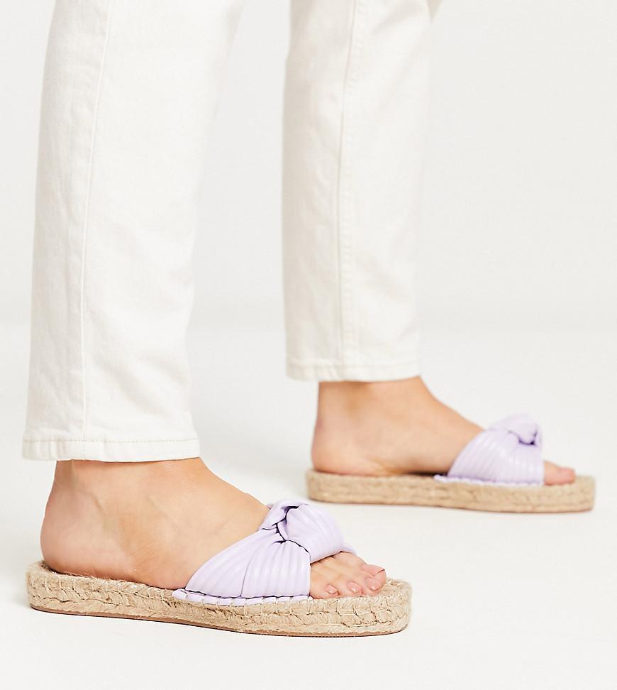 ASOS DESIGN Jade knotted espadrille mules Product Image