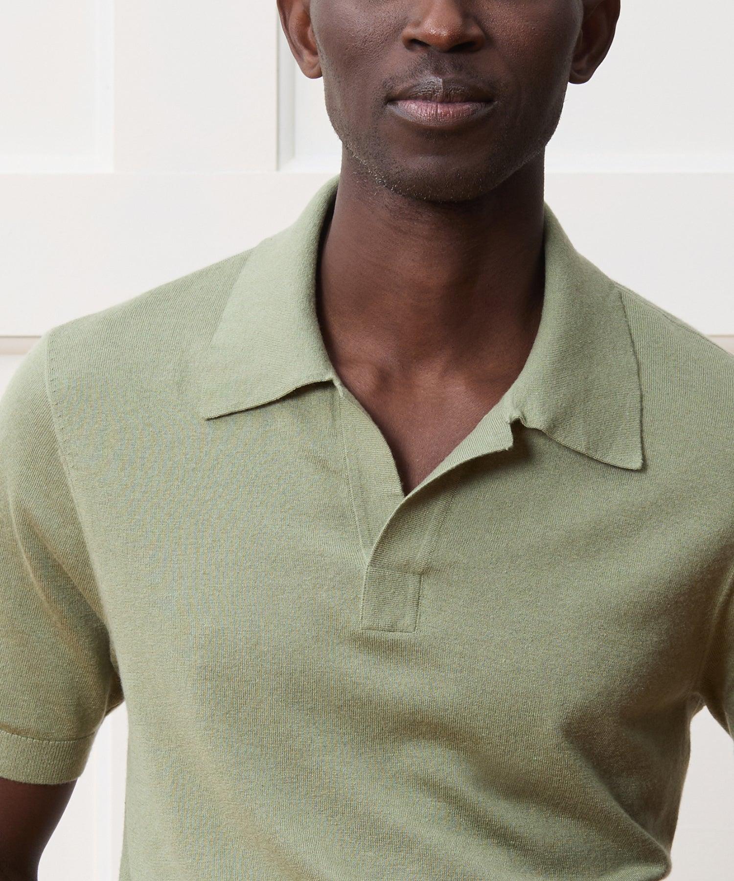 Silk-Cashmere Sweater Polo Product Image