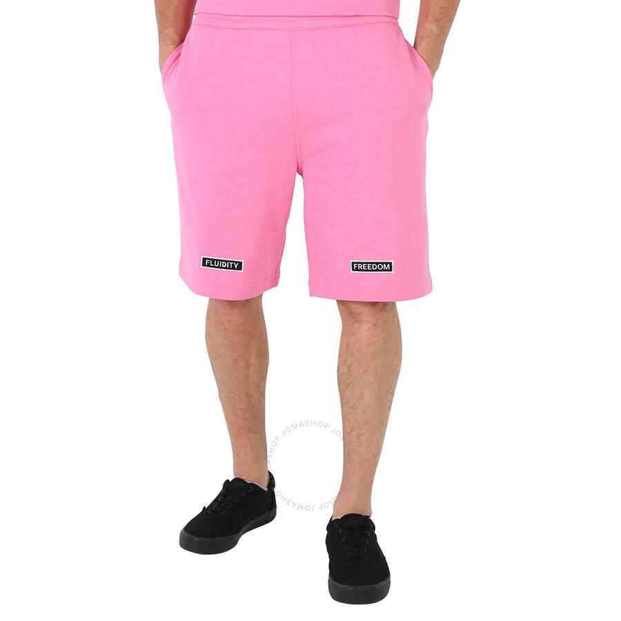 BURBERRY Men's Bubblegum Pink Jersey Shorts Product Image