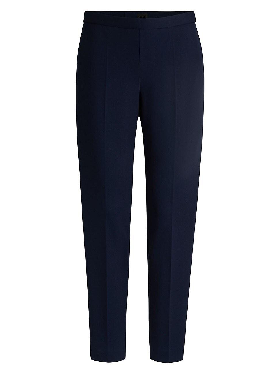 Womens Regular-Fit Trousers with Front Crease Product Image
