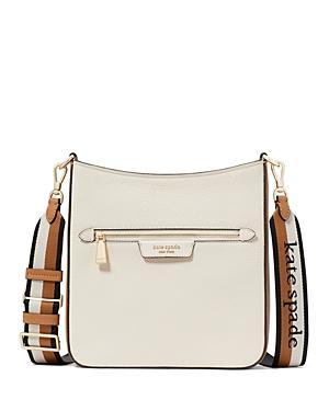 kate spade new york Hudson Color Blocked Pebble Leather Messenger Crossbody Product Image