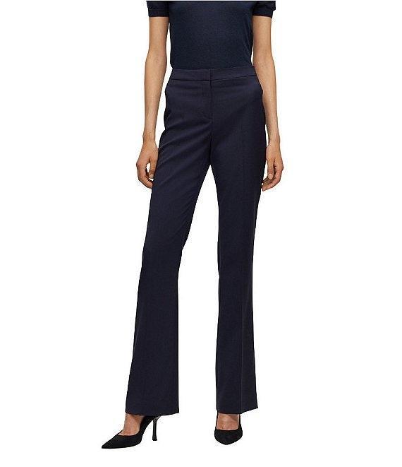 BOSS by Hugo Boss Tuleah Virgin Wool Bootcut Coordinating Pant Product Image