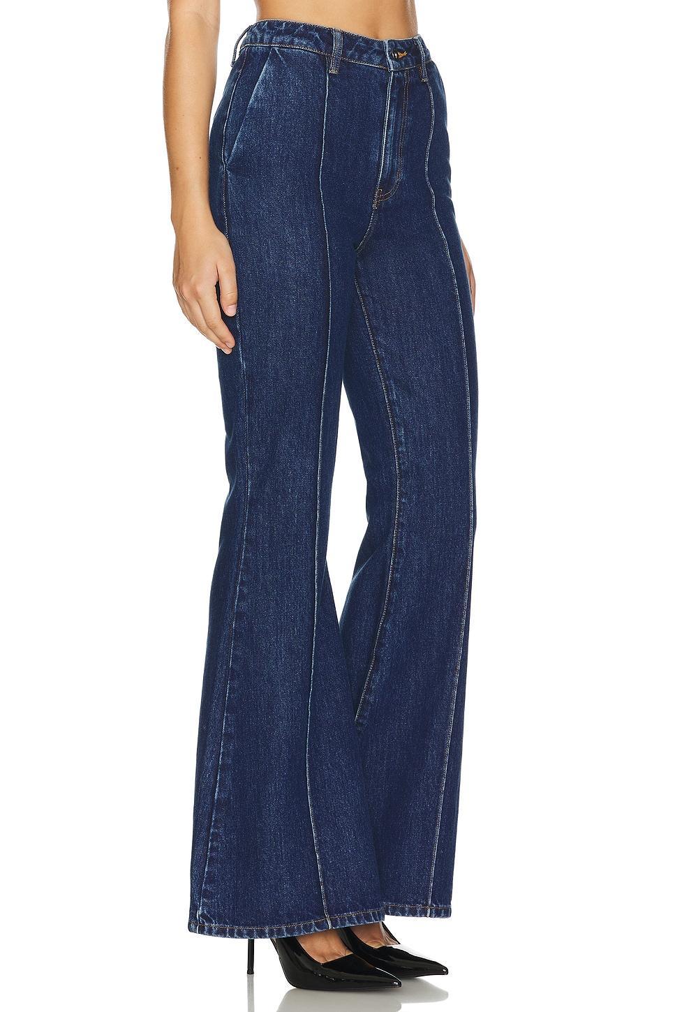 Denim Bandeau Jumpsuit self-portrait Product Image