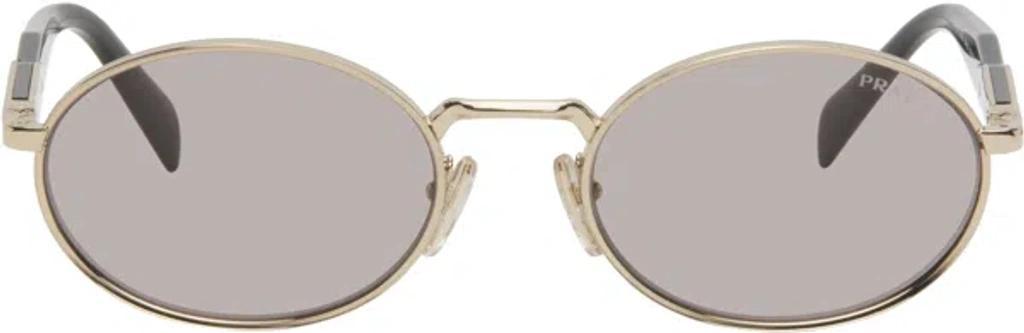 PRADA Gold & Purple Eyewear Collection Sunglasses In Zvn20i Product Image