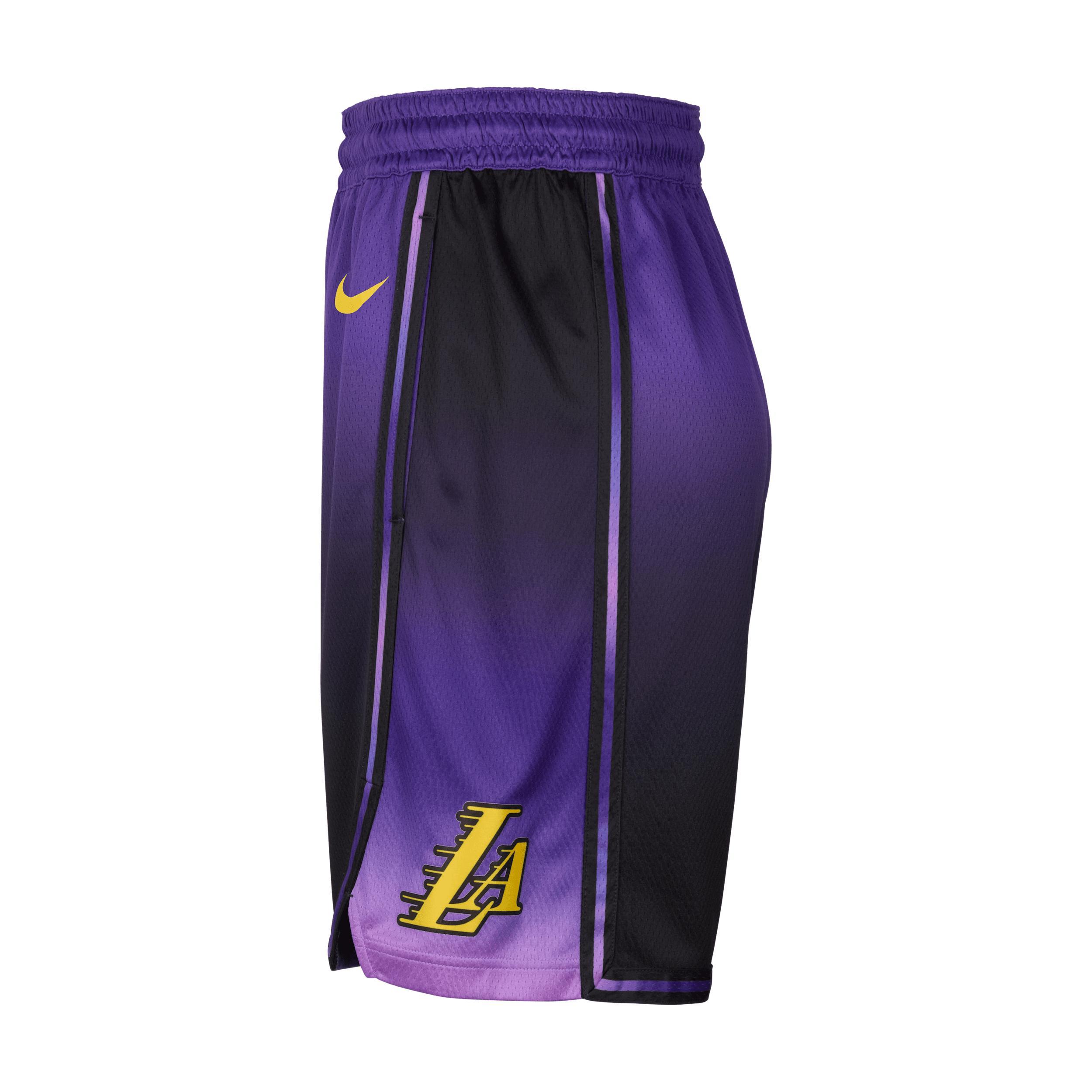 Los Angeles Lakers 2024/25 City Edition Nike Men's Dri-FIT NBA Swingman Shorts Product Image