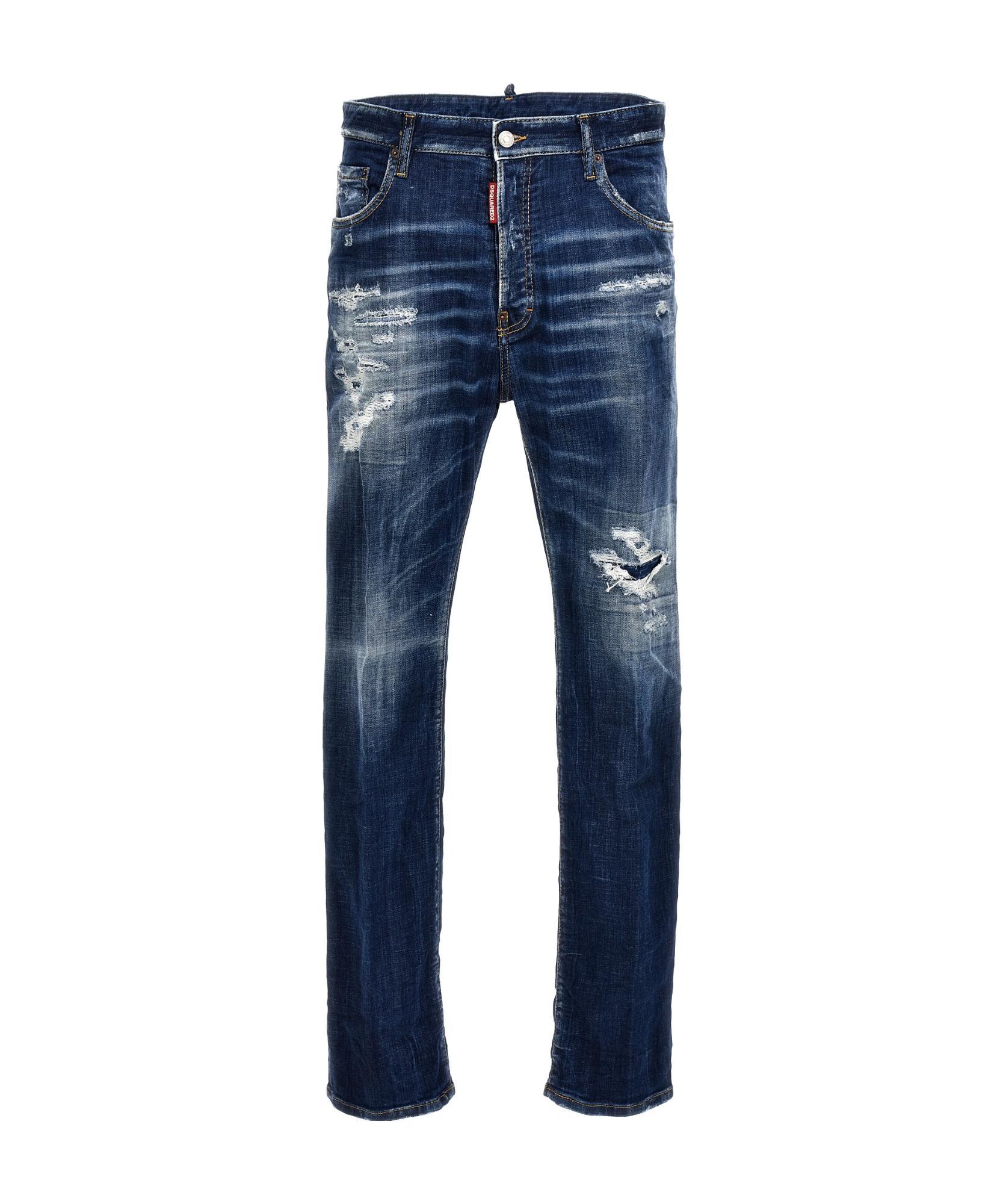 DSQUARED2 Cool Guy Paint-splatter Skinny Jeans In Blue Product Image