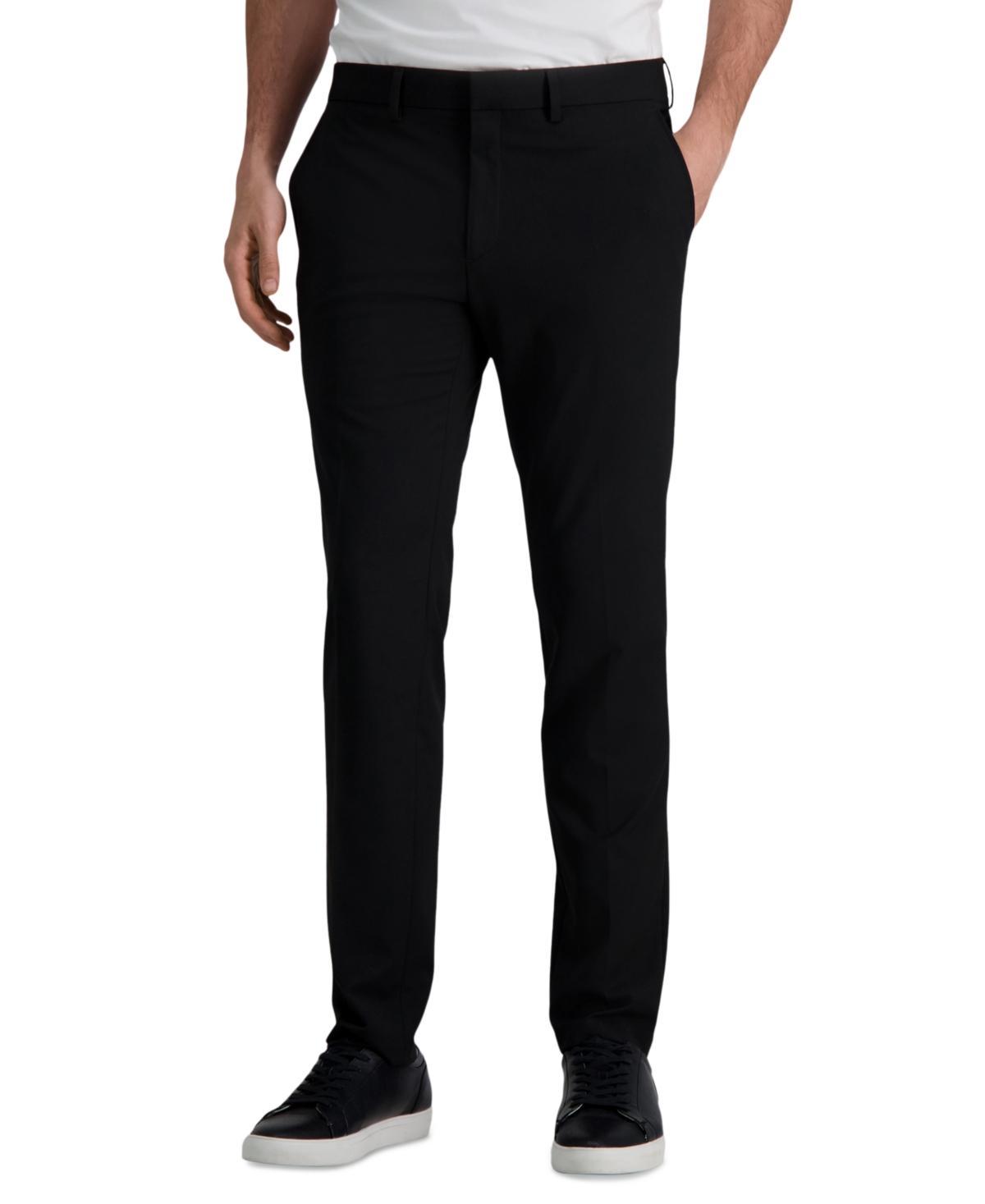 Mens J.M. Haggar Ultra-Slim Fit 4-Way Stretch Plain Weave Flat-Front Suit Pants Product Image