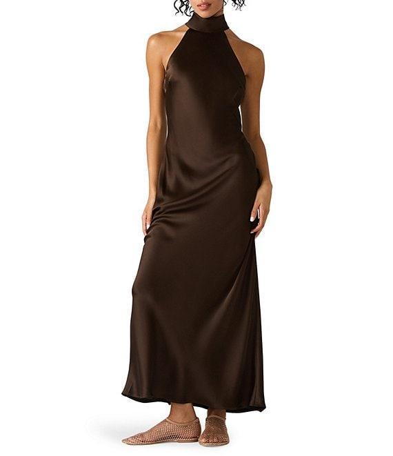 Steve Madden Lara High Neck Sleeveless Maxi Dress Product Image