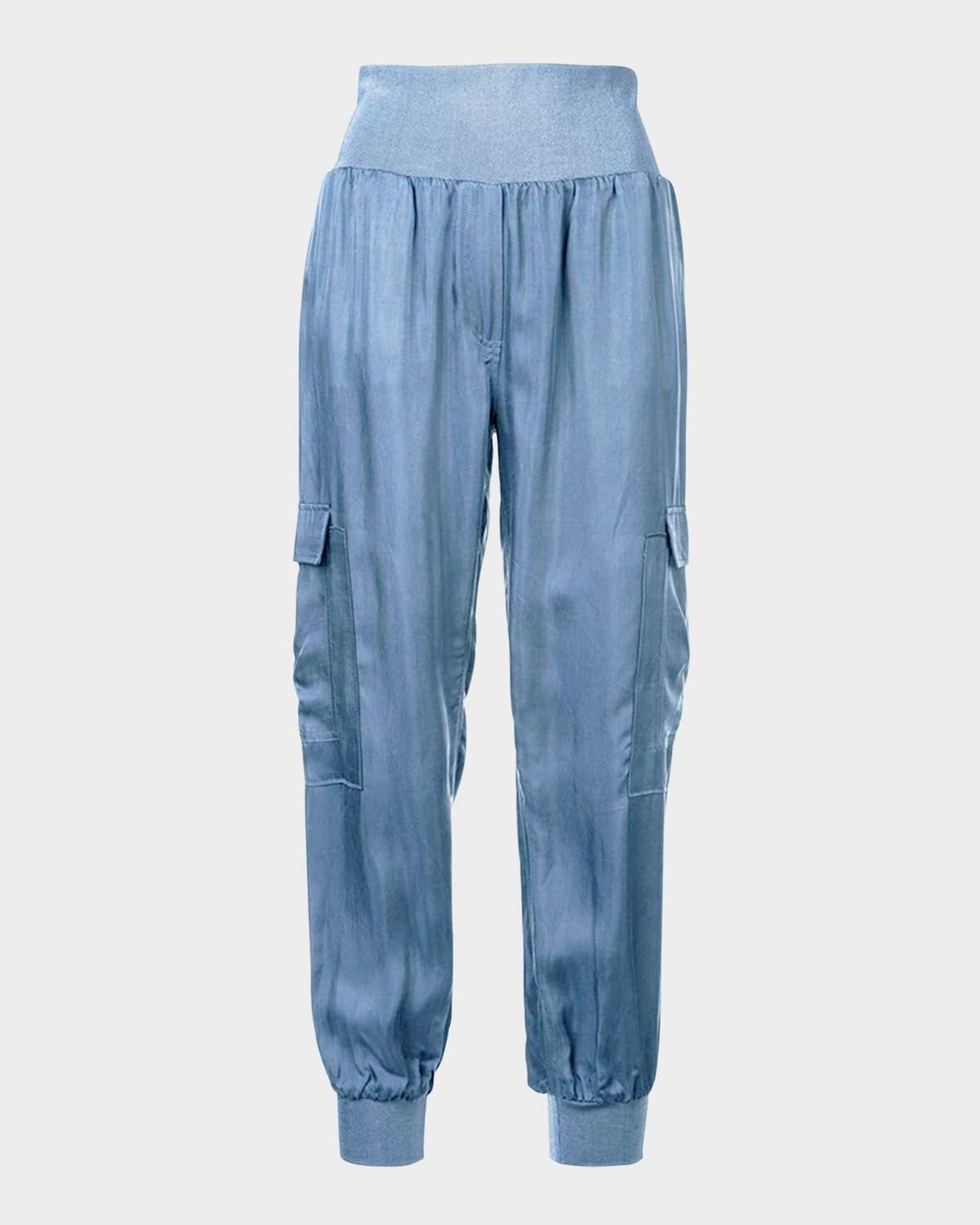 Tous Les Jours Giles Satin Jogger Pants Product Image