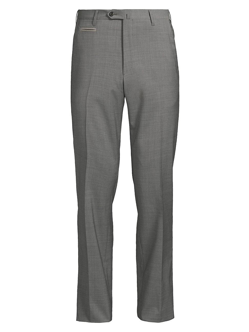 Mens Stretch-Wool Trousers Product Image