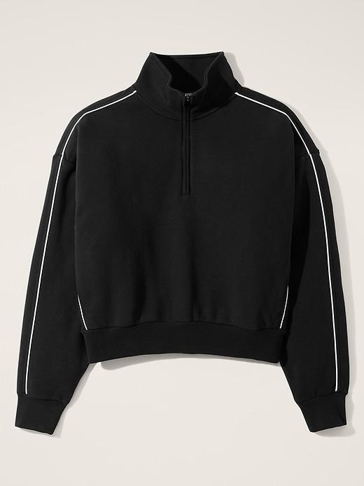 Forever Fleece 1/2 Zip High Hip Piping Sweatshirt Product Image