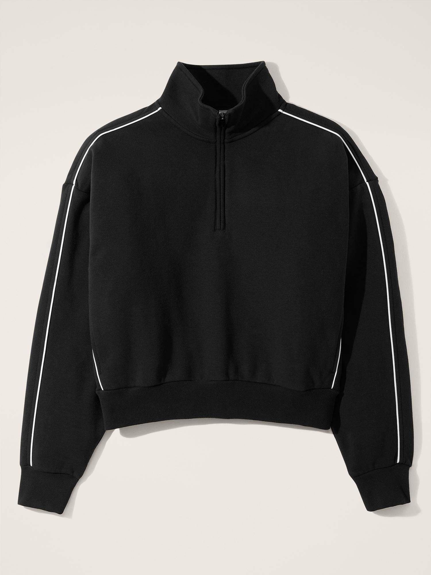 Forever Fleece 1/2 Zip High Hip Piping Sweatshirt Product Image