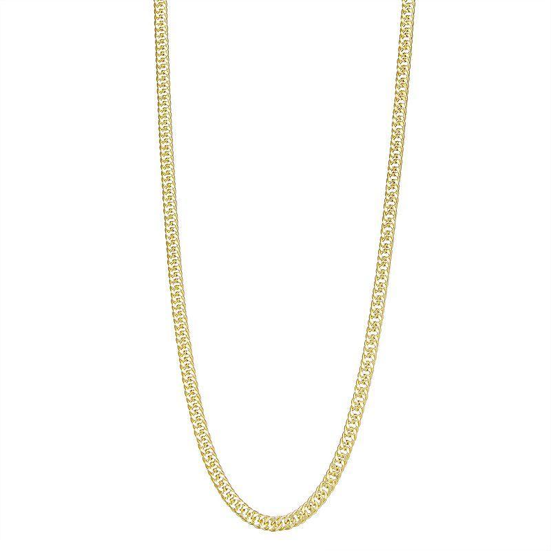 Jordan Blue Mens 14k Gold Miami Cuban Curb Chain Necklace Product Image