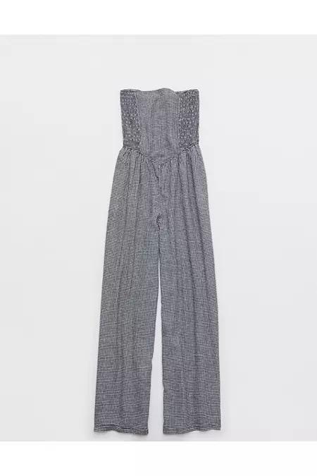 Aerie Strapless Smocked Jumpsuit Women's Product Image