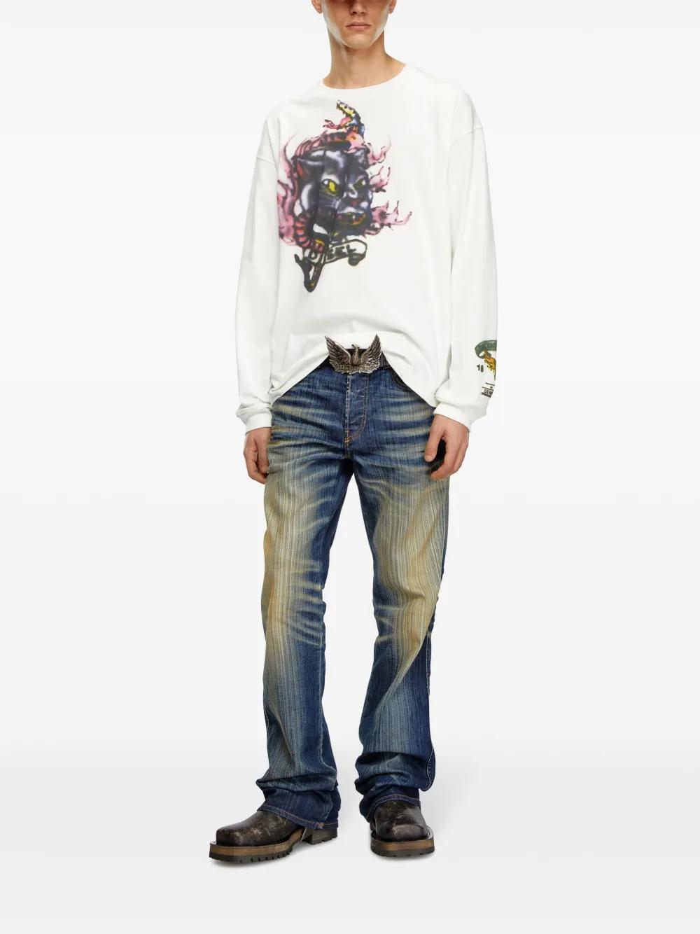 graphic-print cotton jumper Product Image