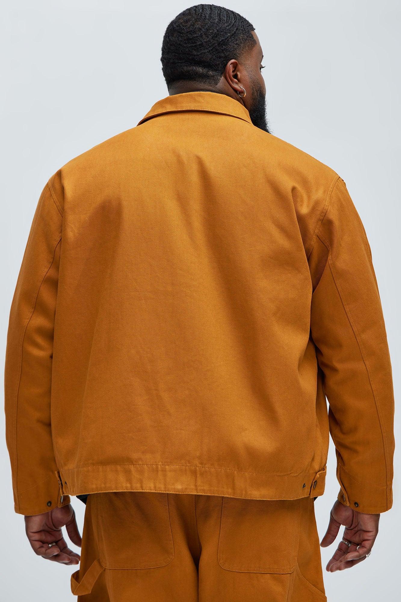 Alexander Utility Canvas Zip Work Jacket - Tan Product Image