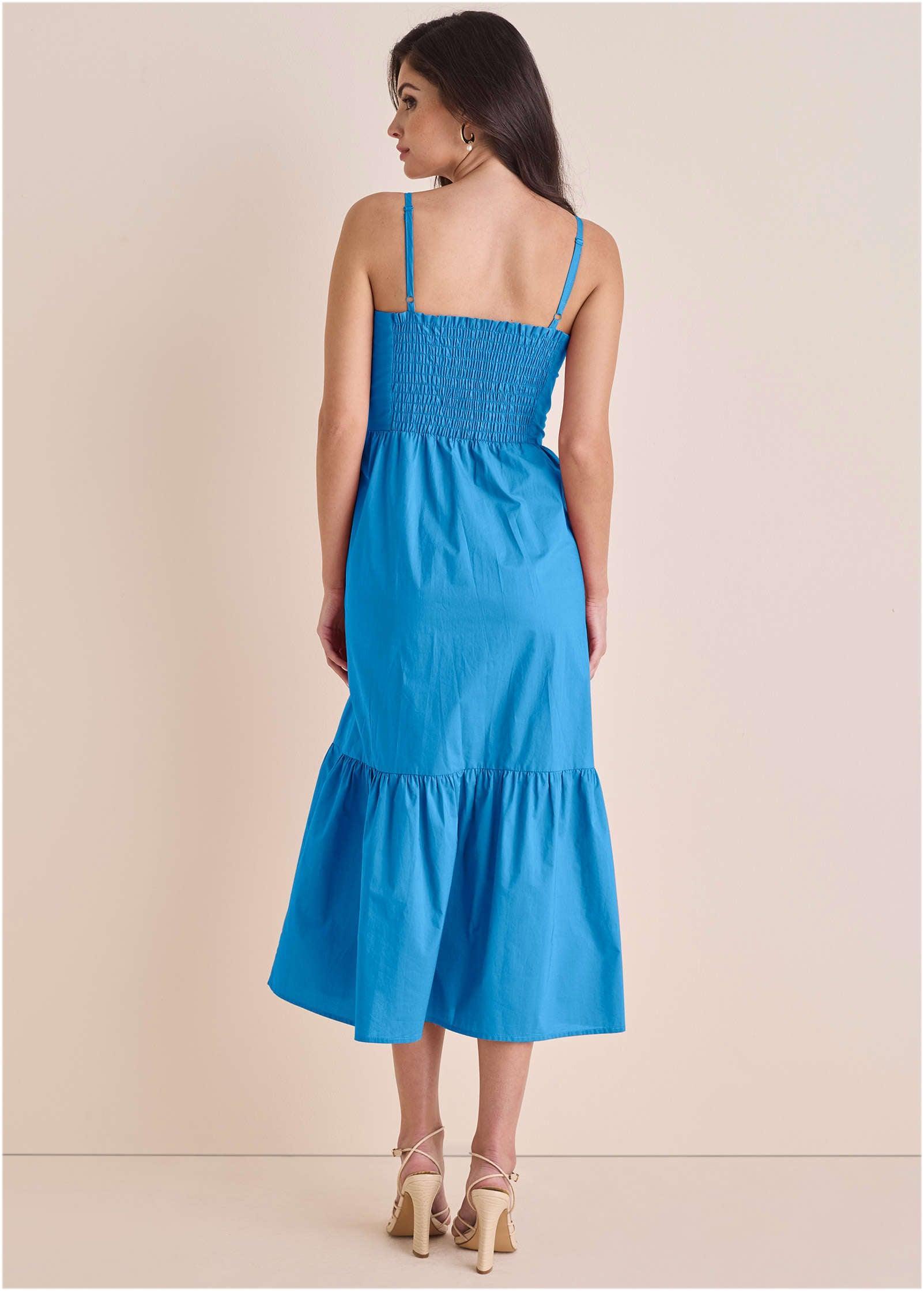 Button Front Maxi - Blue Product Image