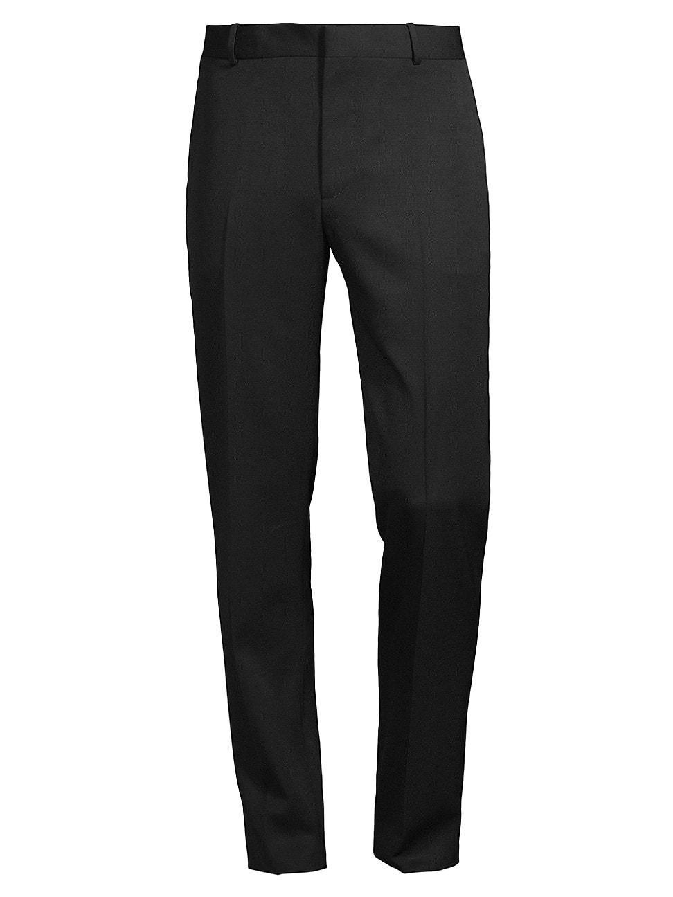 Mens Cigarette Wool Dress Pants Product Image