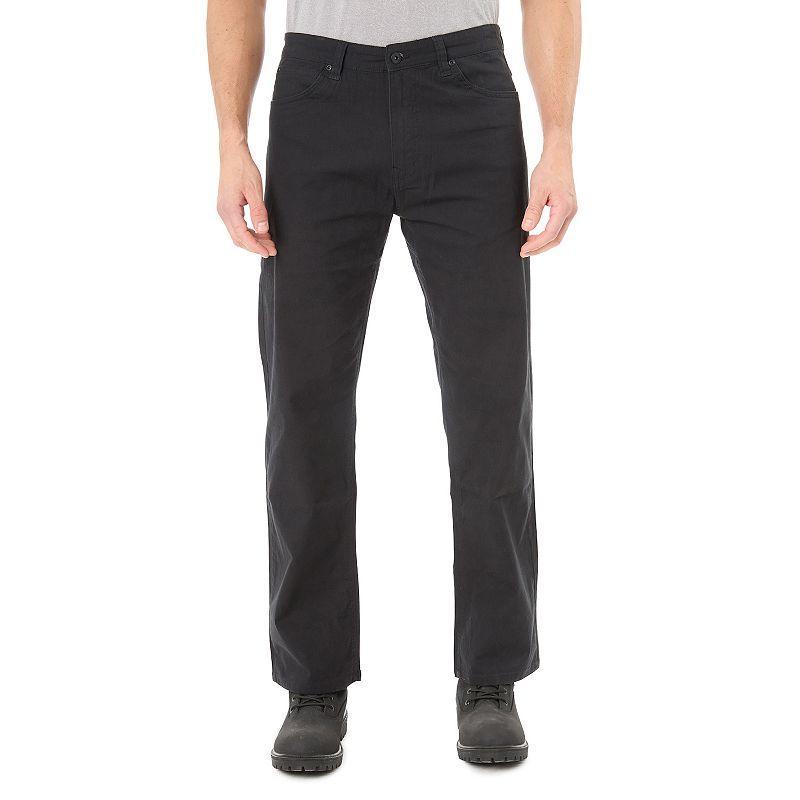 Men's Smith's Workwear Stretch Canvas Pants, Size: 38X30, Black Product Image