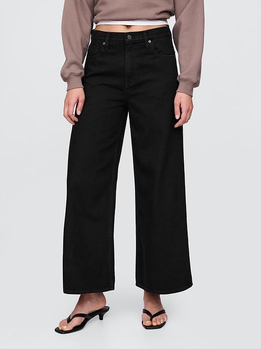 Mid Rise UltraSoft Crop Baggy Jeans Product Image