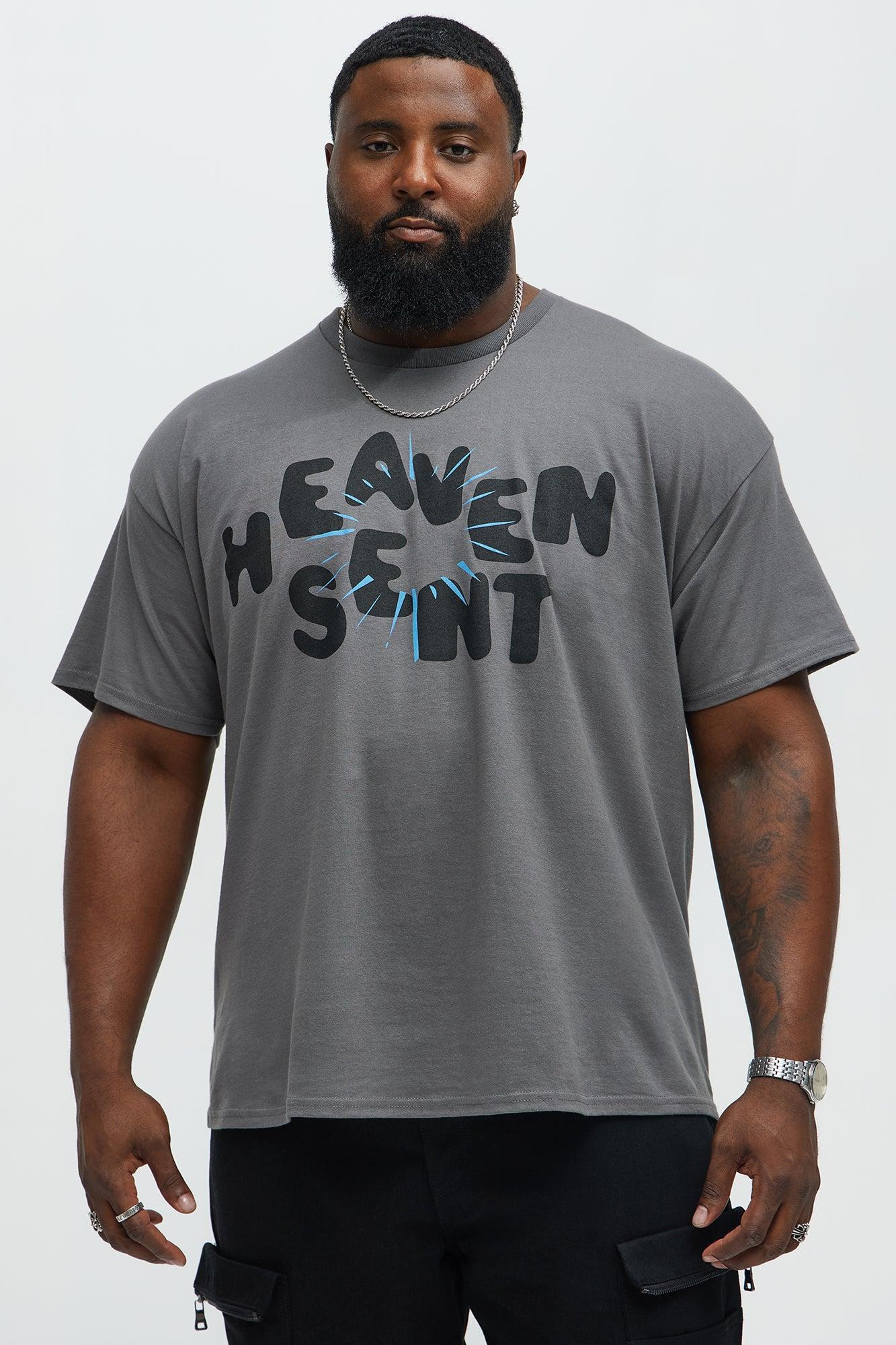 Heaven Sent Bright Short Sleeve Tee - Charcoal Male Product Image