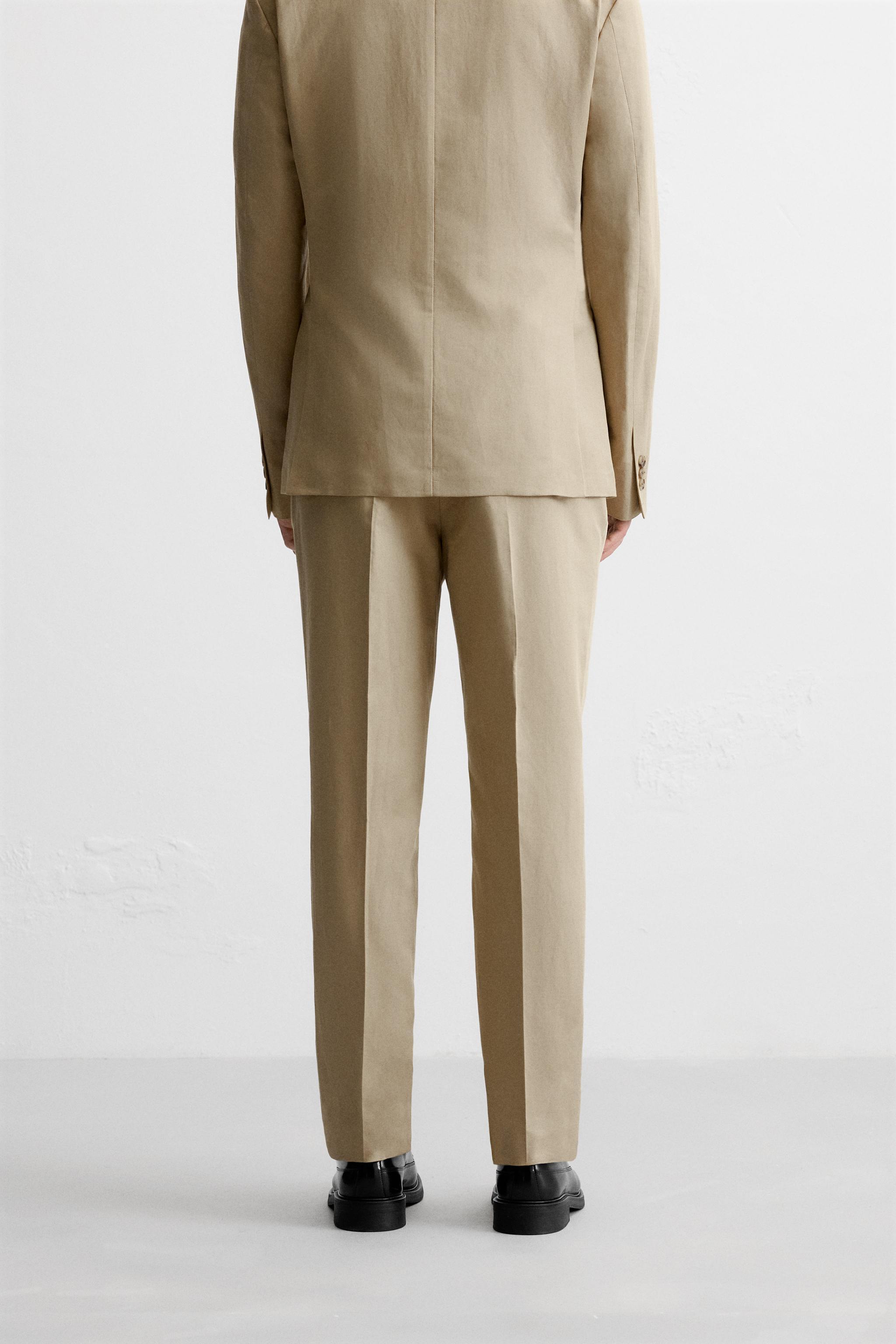 LINEN - COTTON BLEND SUIT PANTS Product Image