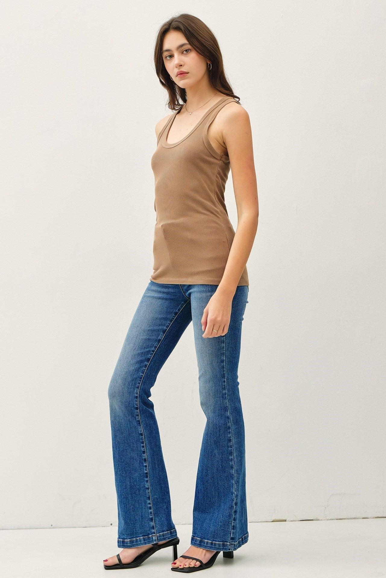 UB BASICS: SPRING BREEZE RIBBED TANK Product Image