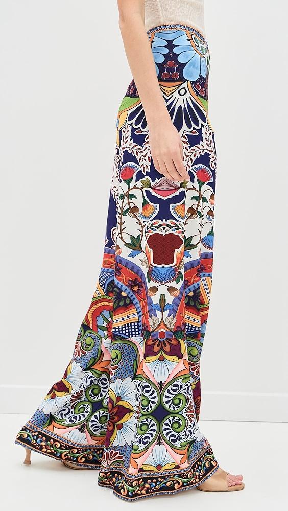 alice + olivia Athena Clean Wide Leg Pants | Shopbop Product Image