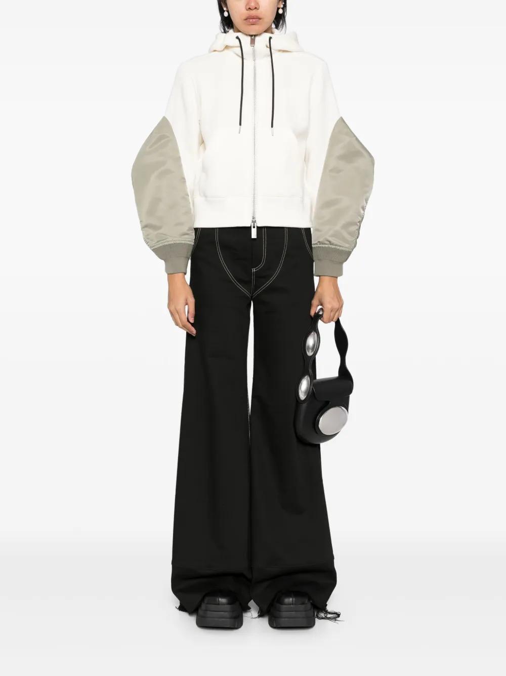 SACAI Panelled Jacket In White Product Image