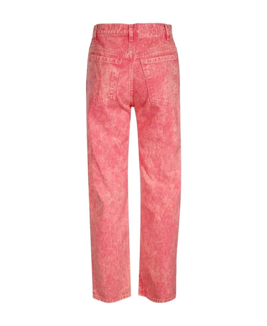 MSGM Cotton Denim Jeans In Pink Product Image