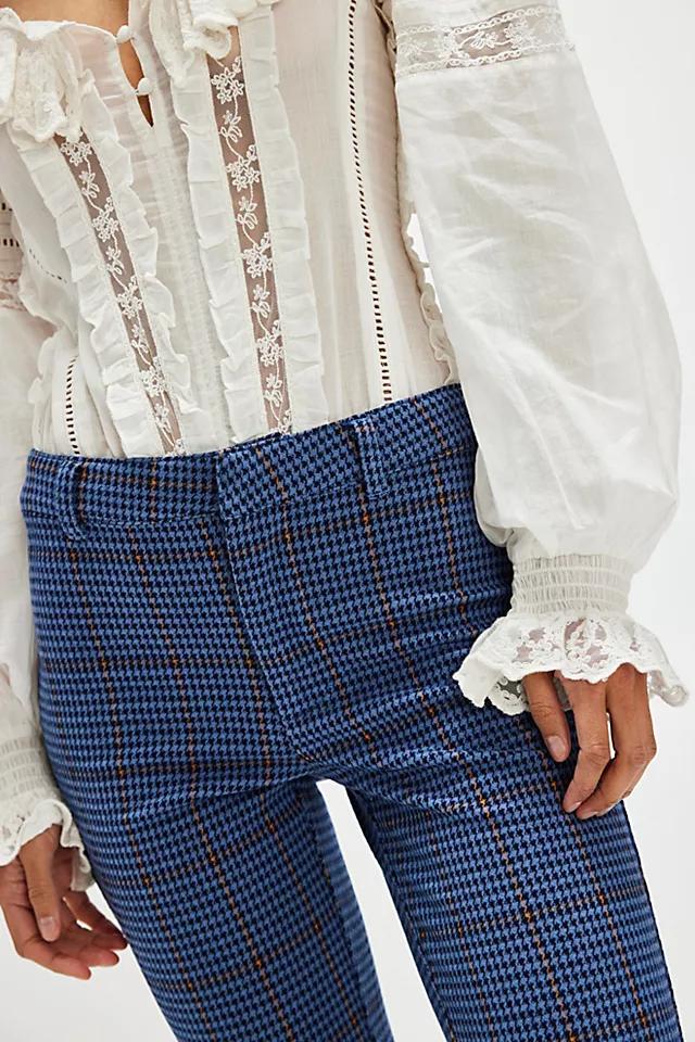 Molly Slim Plaid Pants Product Image