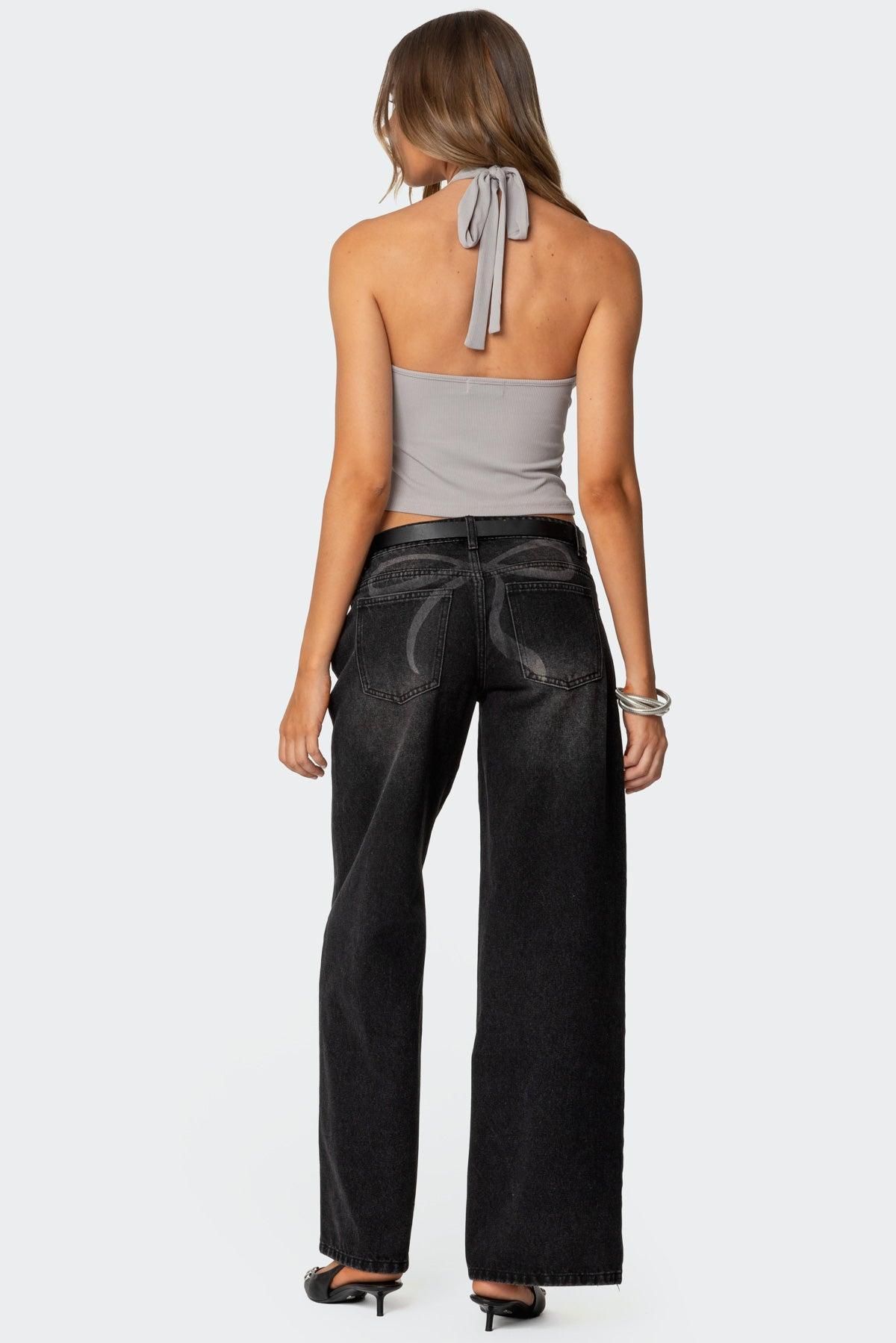 Reissa Criss Cross Halter Top Product Image