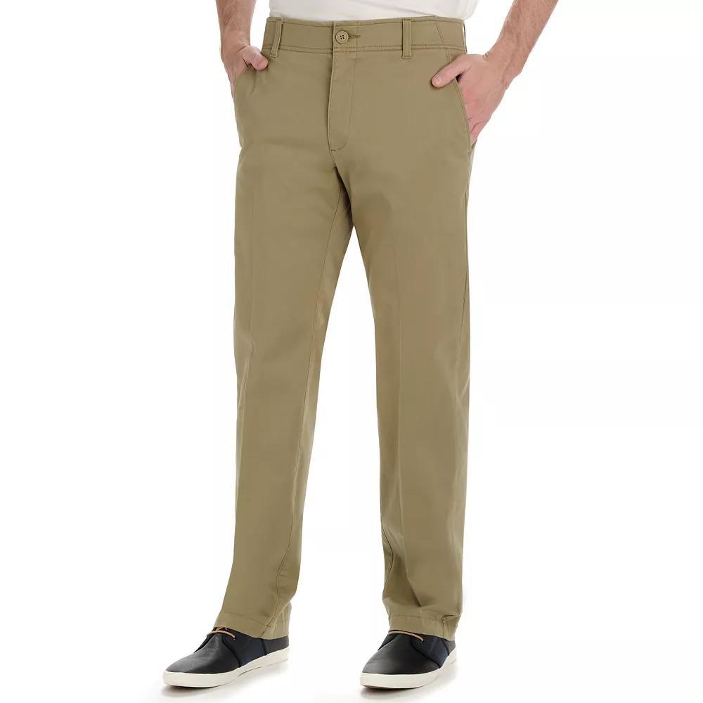 Men's Lee® Extreme Motion Straight Fit Flat Front Pants, Size: 42 X 32, Original Green Product Image