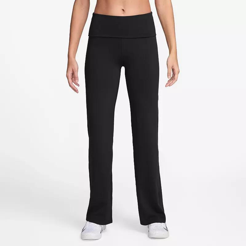 Nike Womens One Dri-FIT High-Waisted Fold-Over Pants | FV7848-010 Product Image