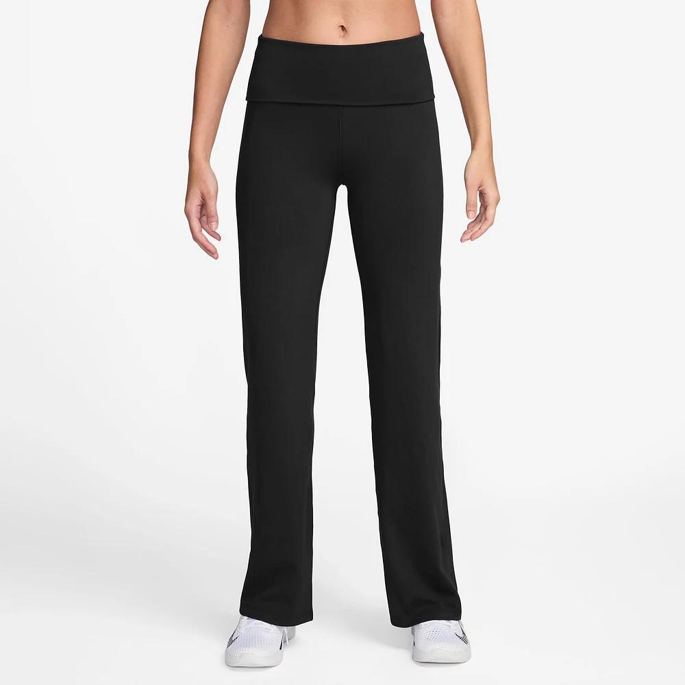 Nike Womens One Dri-FIT High-Waisted Fold-Over Pants | FV7848-010 Product Image