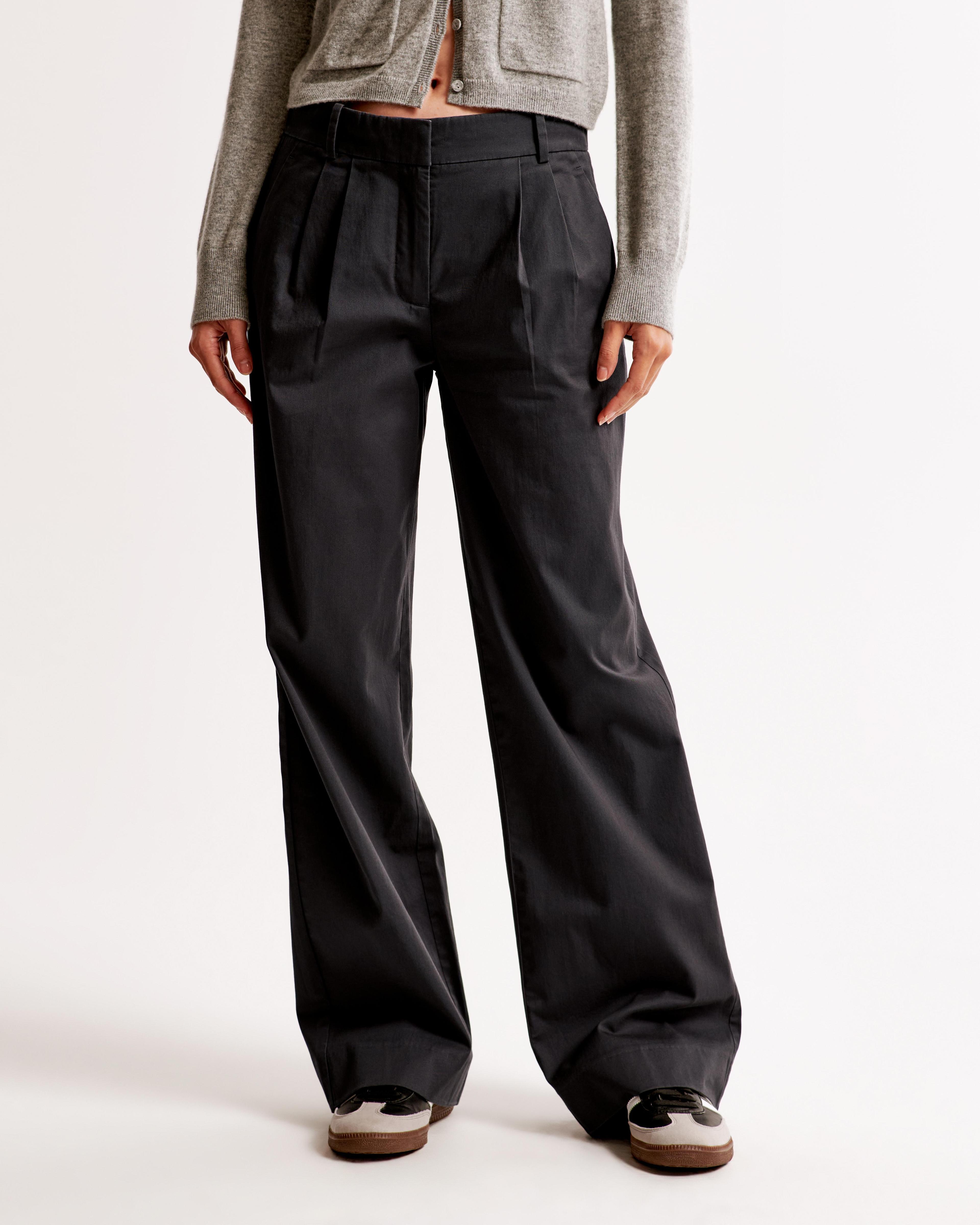 A&F Sloane Low Rise Tailored Twill Pant Product Image