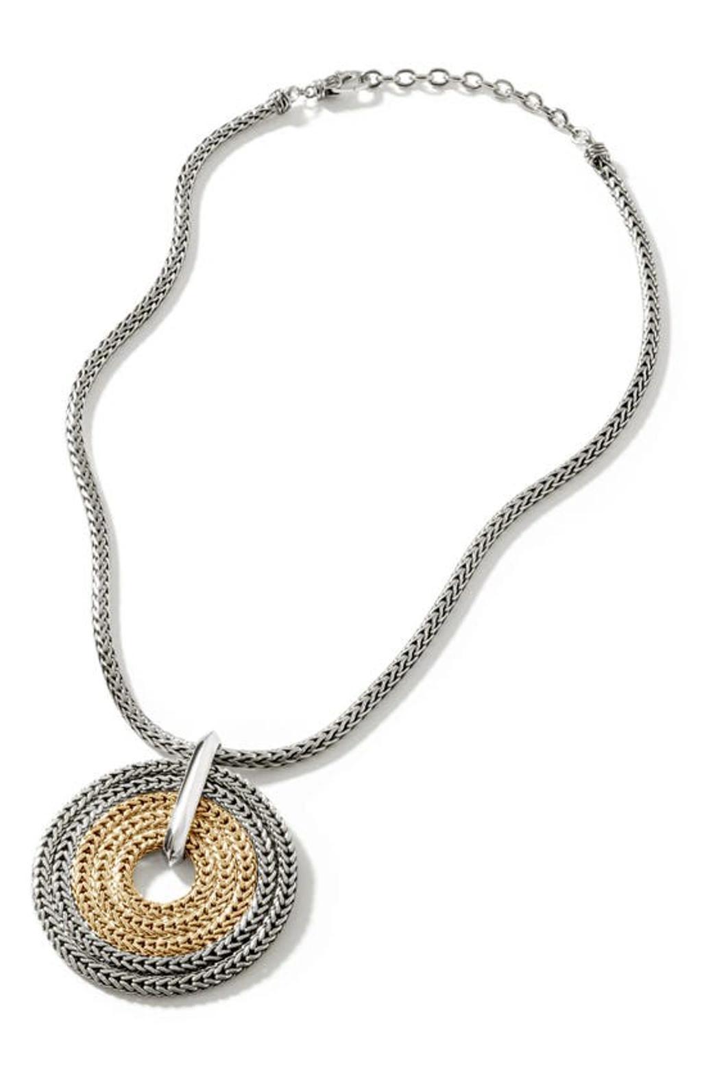 JOHN HARDY Rata Chain Pendant Necklace In Silver And Gold Product Image