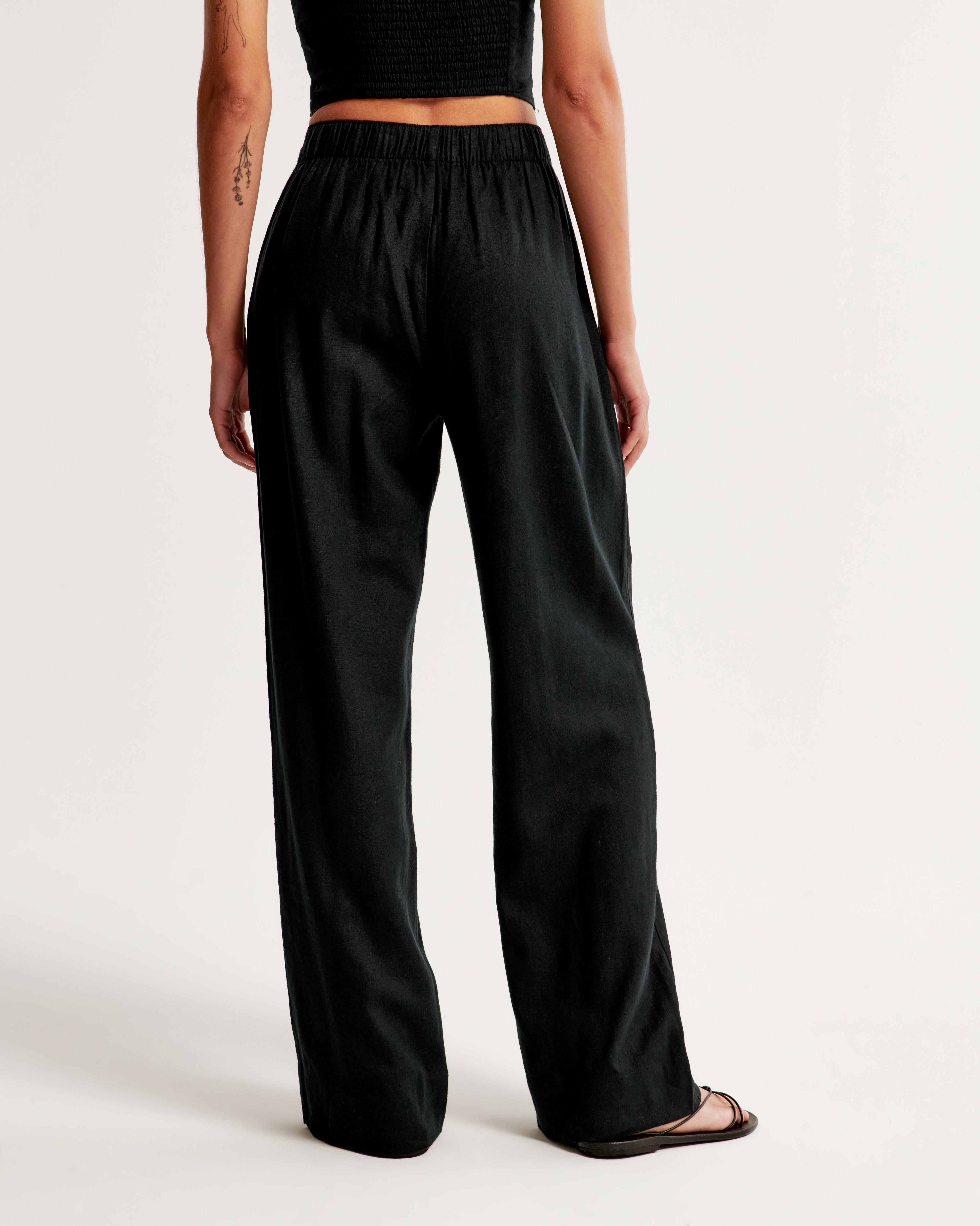 Linen-Blend Pull-On Pant Product Image