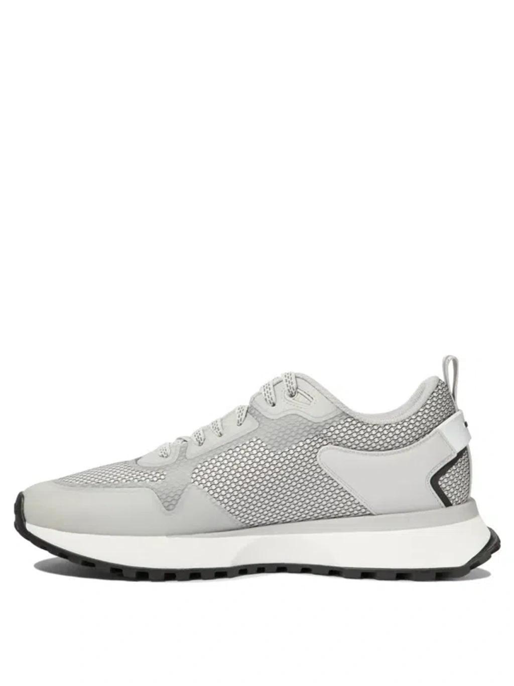 HUGO BOSS Boss Jonah Fabric Low-top Sneakers In White Product Image