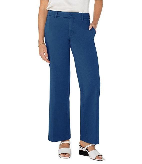 Liverpool Los Angeles Kelsey Twill Mid Rise Wide Leg Pants Product Image