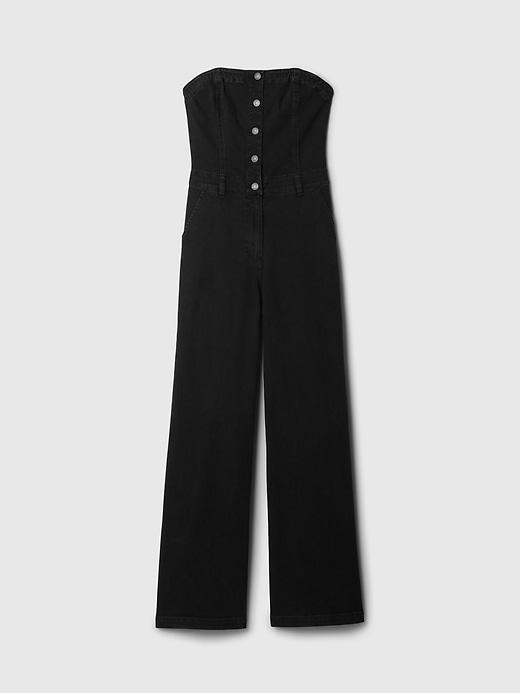 Strapless Denim Jumpsuit Product Image