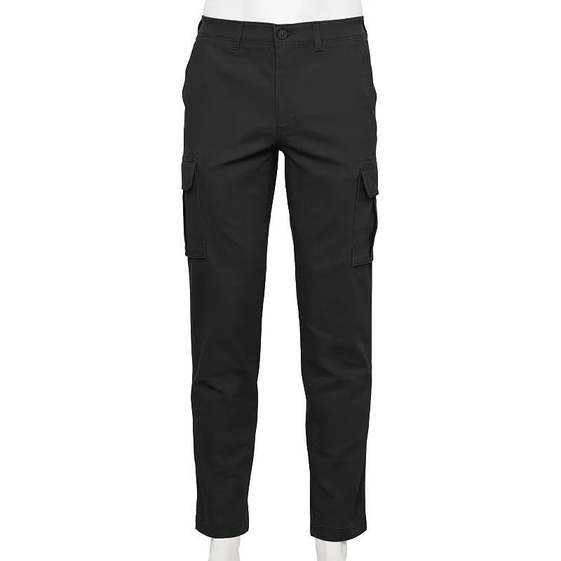 Men's Sonoma Goods For Life® Canvas Cargo Pants, Size: 38 X 32, Black Product Image