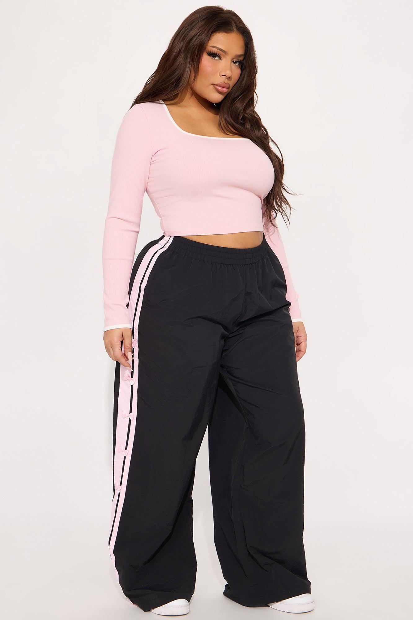 If You Behave Windbreaker Track Pant - Black Product Image