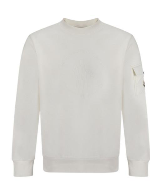 MONCLER Logo-appliqué Sweatshirt In White Product Image