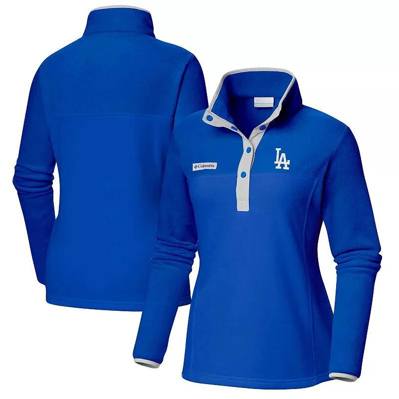 Womens Columbia Royal Los Angeles Dodgers Benton Springs Half-Snap Sweatshirt Product Image